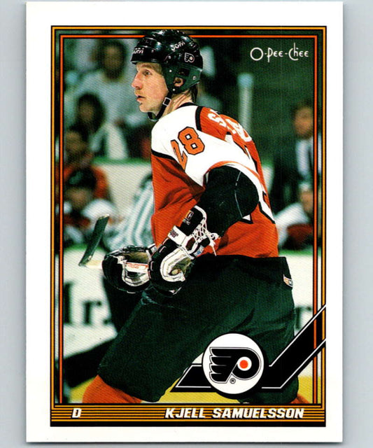 1991-92 O-Pee-Chee #211 Kjell Samuelsson Mint Philadelphia Flyers  Image 1