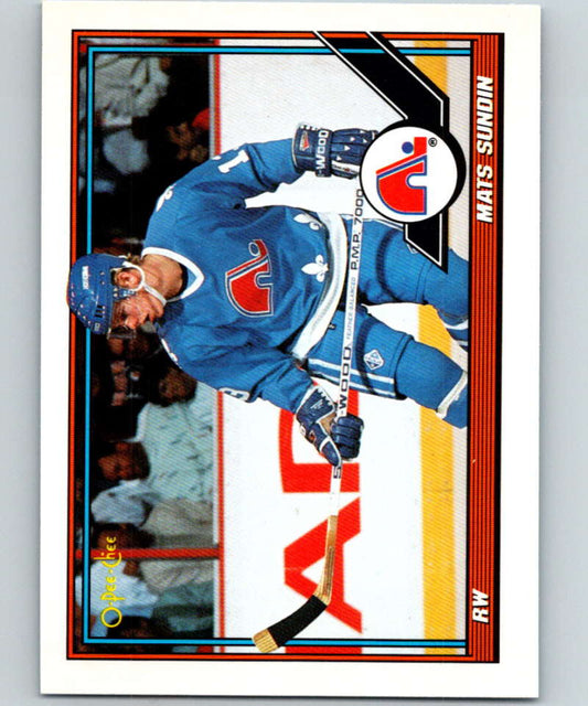 1991-92 O-Pee-Chee #219 Mats Sundin Mint Quebec Nordiques  Image 1