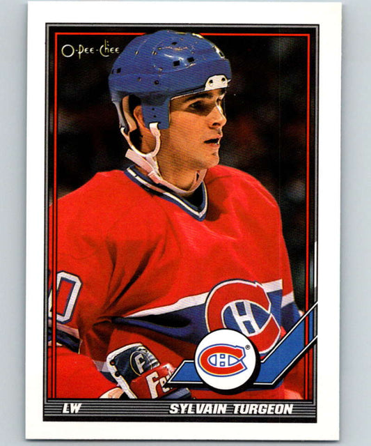 1991-92 O-Pee-Chee #231 Sylvain Turgeon Mint Montreal Canadiens  Image 1