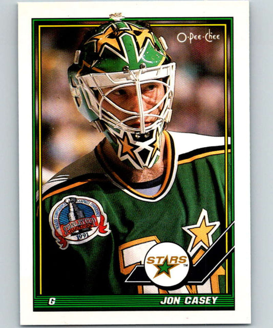 1991-92 O-Pee-Chee #237 Jon Casey Mint Minnesota North Stars  Image 1