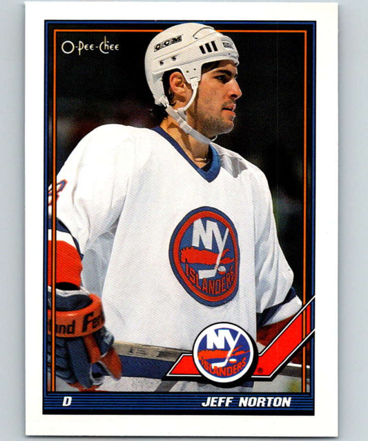 1991-92 O-Pee-Chee #243 Jeff Norton Mint New York Islanders  Image 1