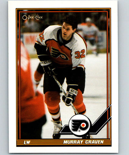 1991-92 O-Pee-Chee #254 Murray Craven Mint Philadelphia Flyers  Image 1