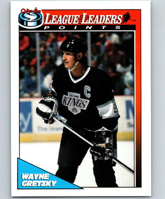 1991-92 O-Pee-Chee #257 Wayne Gretzky LL Mint Los Angeles Kings  Image 1