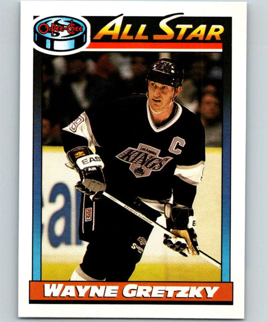 1991-92 O-Pee-Chee #258 Wayne Gretzky AS Mint Los Angeles Kings