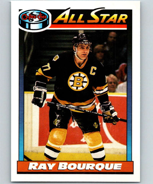 1991-92 O-Pee-Chee #261 Ray Bourque AS Mint Boston Bruins