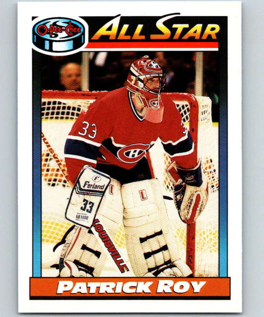 1991-92 O-Pee-Chee #270 Patrick Roy AS Mint Montreal Canadiens