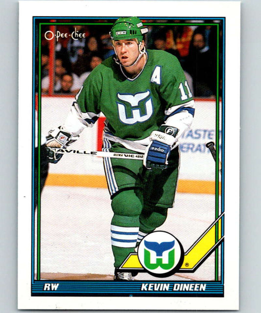 1991-92 O-Pee-Chee #285 Kevin Dineen Mint Hartford Whalers  Image 1