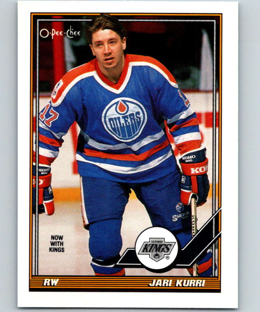 1991-92 O-Pee-Chee #295 Jari Kurri Mint Edmonton Oilers  Image 1