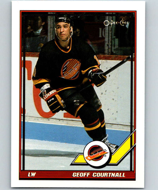1991-92 O-Pee-Chee #305 Geoff Courtnall Mint Vancouver Canucks  Image 1