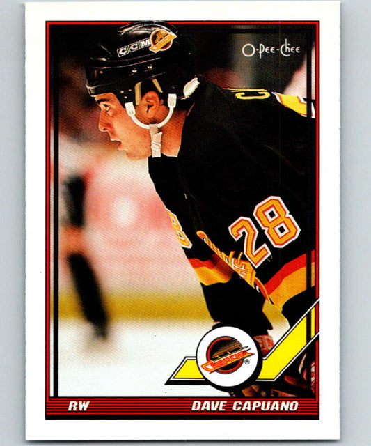 1991-92 O-Pee-Chee #318 Dave Capuano Mint Vancouver Canucks