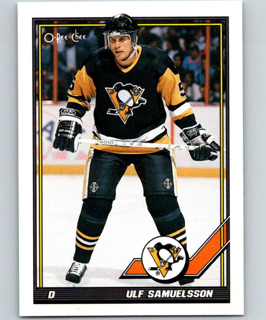 1991-92 O-Pee-Chee #323 Ulf Samuelsson Mint Pittsburgh Penguins  Image 1