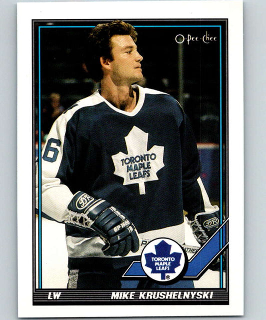 1991-92 O-Pee-Chee #324 Mike Krushelnyski Mint Toronto Maple Leafs