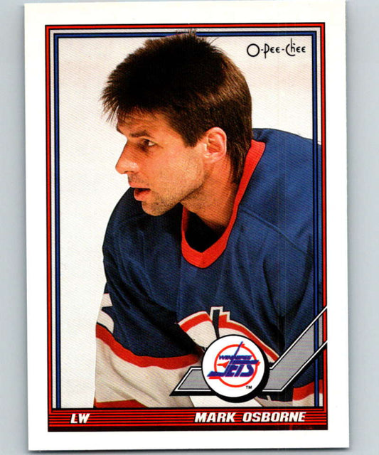 1991-92 O-Pee-Chee #345 Mark Osborne Mint Winnipeg Jets  Image 1