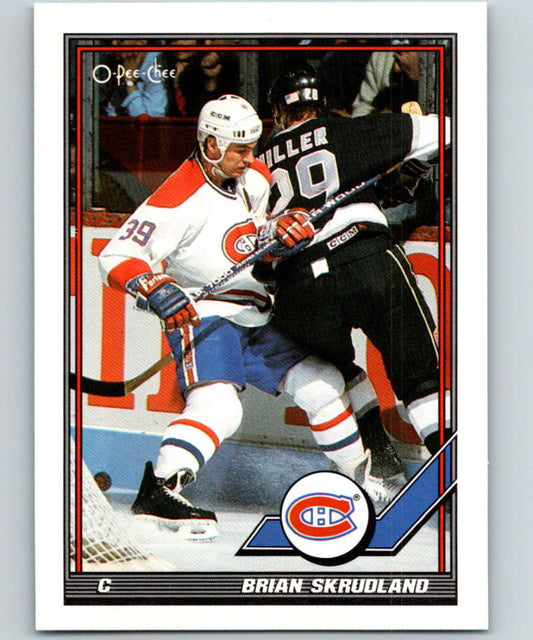 1991-92 O-Pee-Chee #349 Brian Skrudland Mint Montreal Canadiens  Image 1