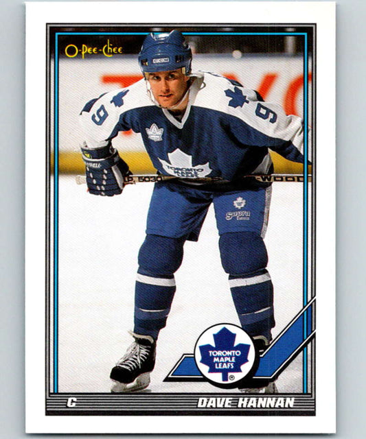 1991-92 O-Pee-Chee #360 Dave Hannan Mint Toronto Maple Leafs  Image 1