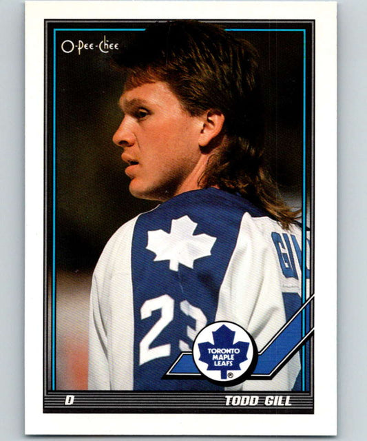 1991-92 O-Pee-Chee #361 Todd Gill Mint Toronto Maple Leafs
