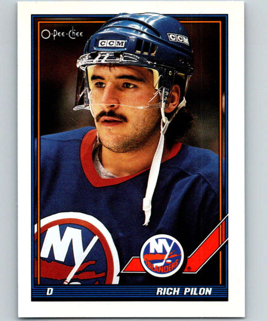 1991-92 O-Pee-Chee #379 Rich Pilon Mint New York Islanders  Image 1