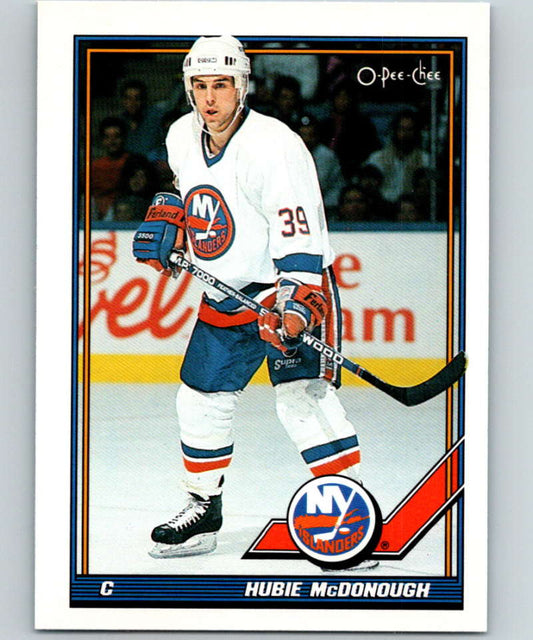 1991-92 O-Pee-Chee #389 Hubie McDonough Mint New York Islanders  Image 1