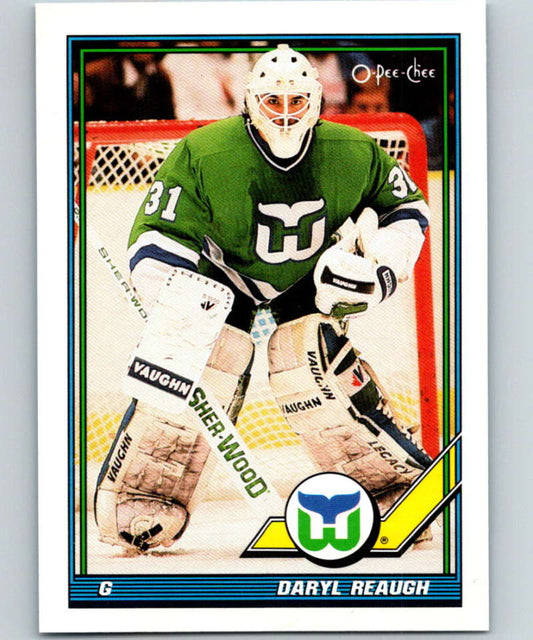 1991-92 O-Pee-Chee #391 Daryl Reaugh Mint Hartford Whalers  Image 1