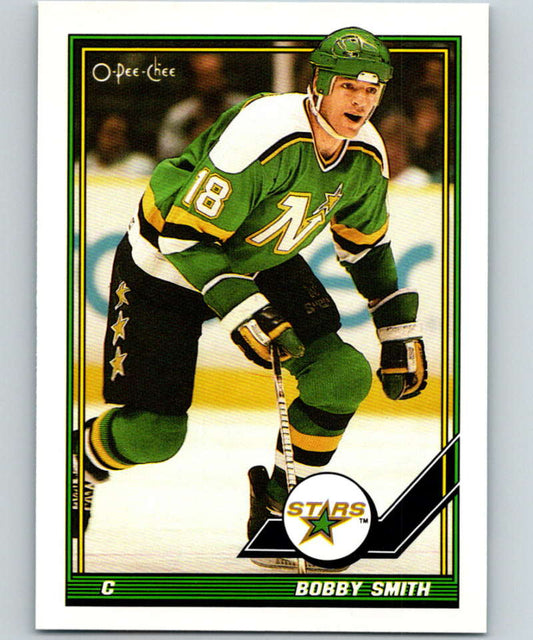 1991-92 O-Pee-Chee #398 Bobby Smith Mint Minnesota North Stars  Image 1