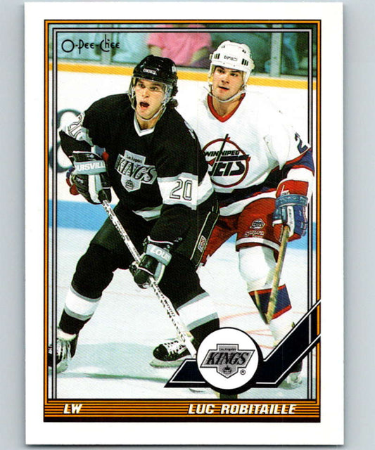 1991-92 O-Pee-Chee #405 Luc Robitaille Mint Los Angeles Kings