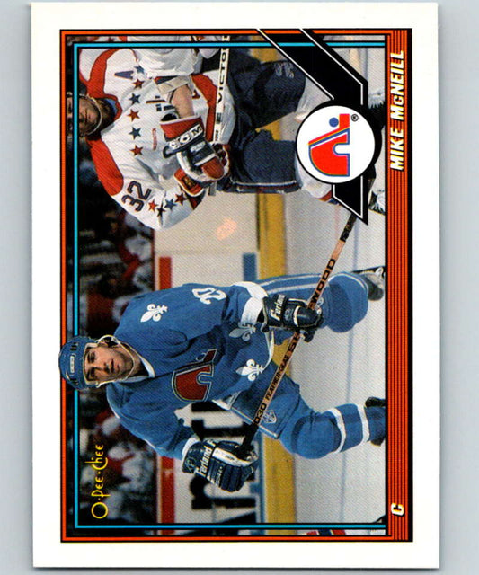 1991-92 O-Pee-Chee #408 Mike McNeil Mint Quebec Nordiques  Image 1
