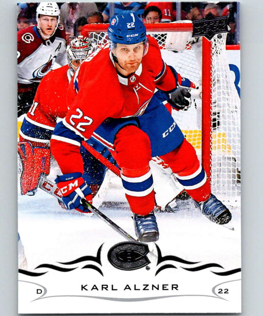 2018-19 Upper Deck #96 Karl Alzner Mint Montreal Canadiens  Image 1