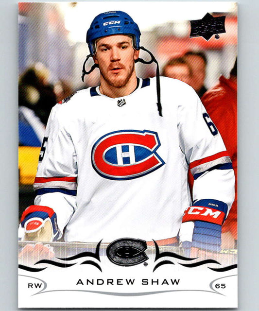 2018-19 Upper Deck #97 Andrew Shaw Mint Montreal Canadiens  Image 1