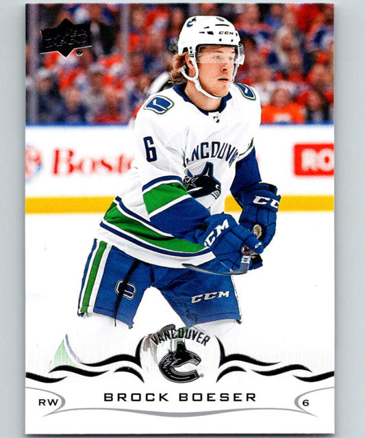 2018-19 Upper Deck #177 Brock Boeser Mint Vancouver Canucks  Image 1