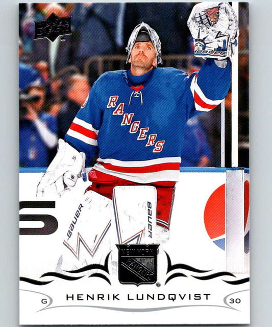 2018-19 Upper Deck #374 Henrik Lundqvist Mint New York Rangers