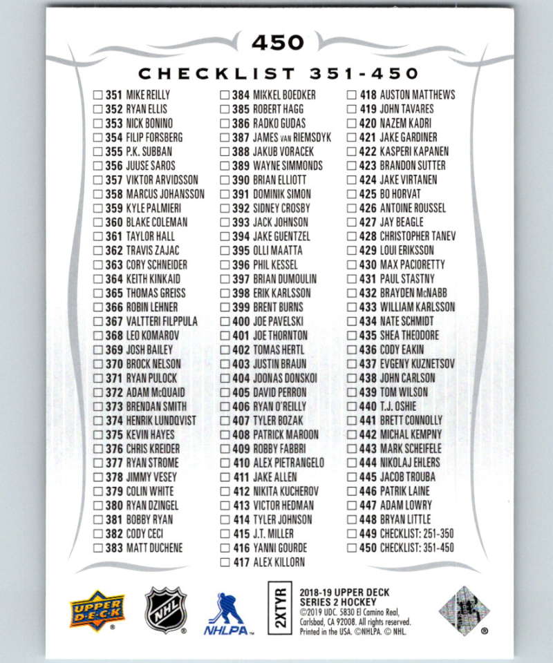 2018-19 Upper Deck #450 Noah Hanifin/Dougie Hamilton Mint Calgary Flames/Carolina Hurricanes Image 2