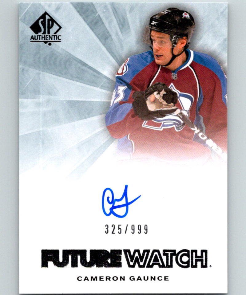 2011-12 Upper Deck SP Authentic #258 Cameron Gaunce RC Rookie Auto 325/999 RC 07568 Image 1