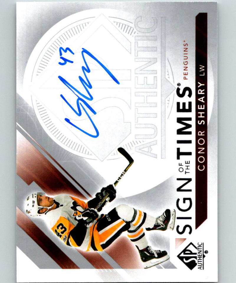 2017-18 SP Authentic Sign of the Times Autographs Conor Sheary MINT Auto 07571