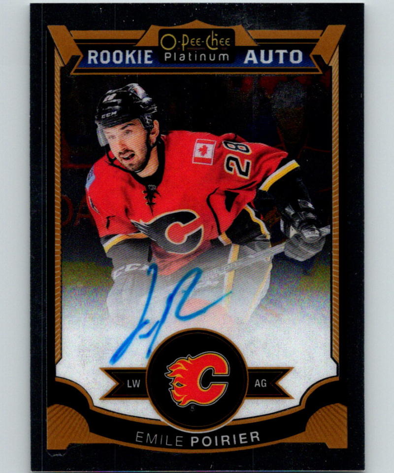 2015-16 O-Pee-Chee Platinum Rookie Autographs #184 Emile Poirier MINT RC 07575 Image 1