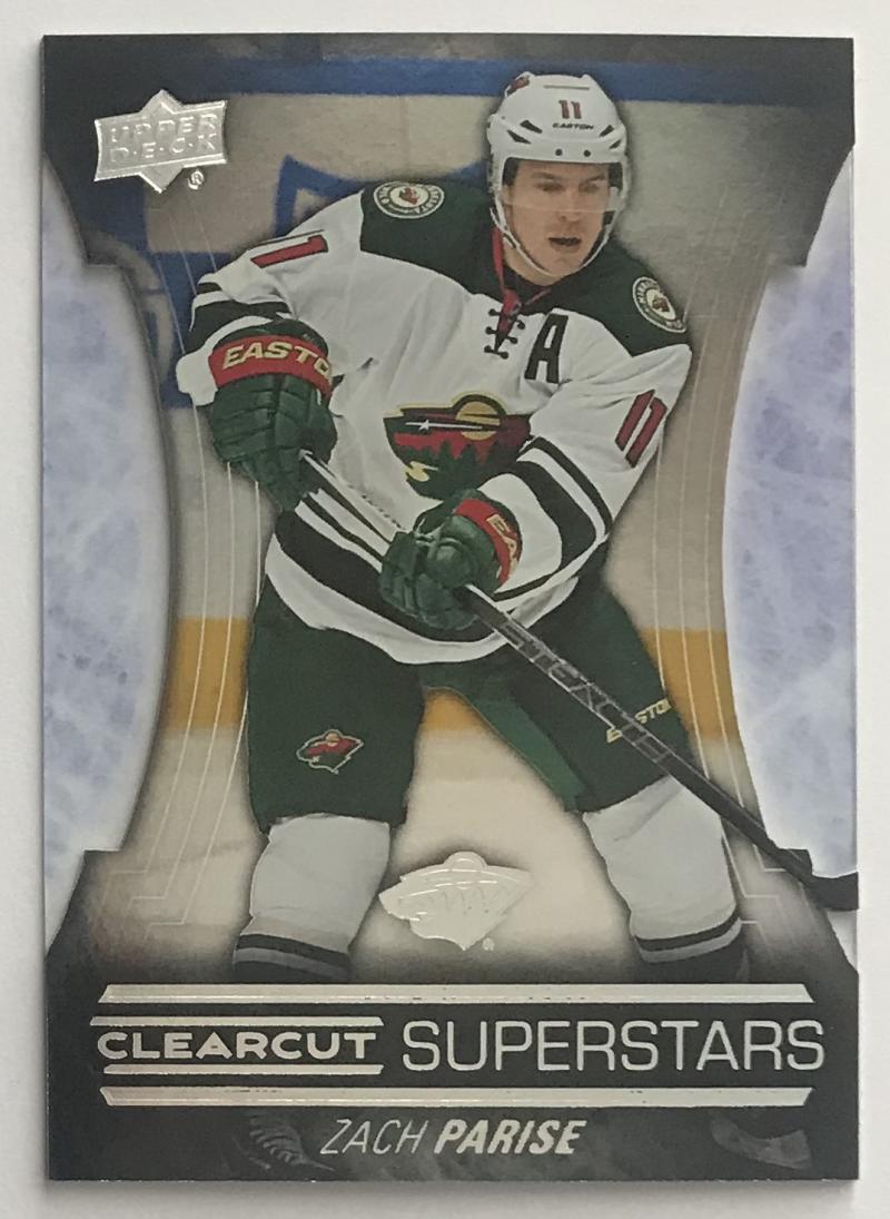 2015-16 Upper Deck Clear Cut Superstars #CCS-37 Zach Parise MINT Wild 07576