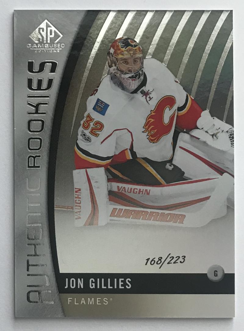 2017-18 SP Game Used Authentic Rookies Rainbow #171 Jon Gillies 168/223 RC 07578 Image 1