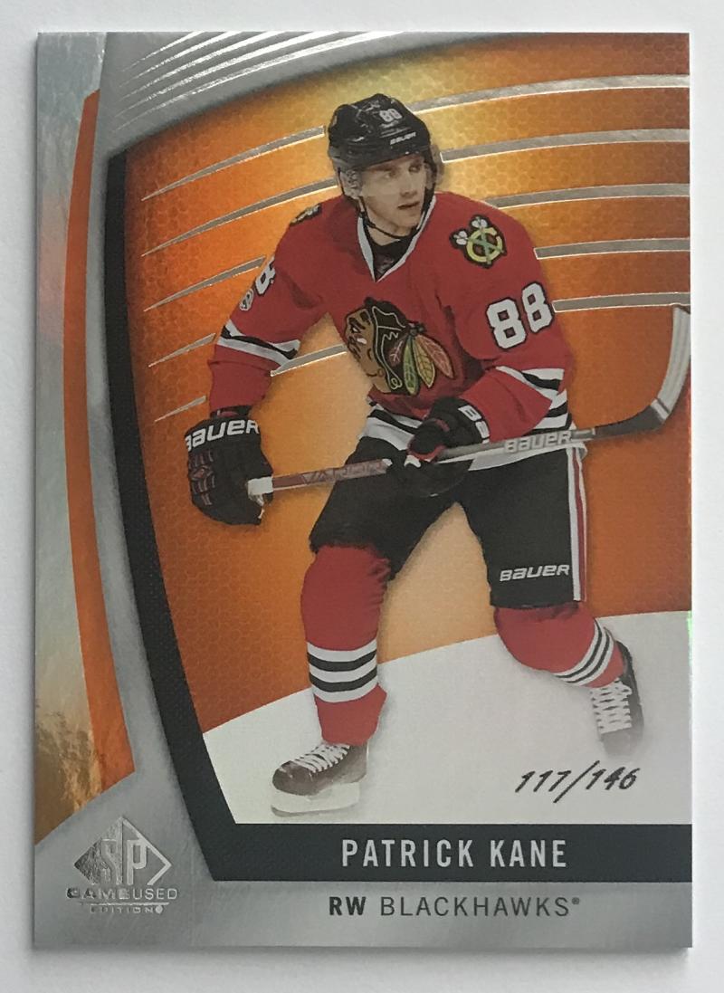 2017-18 SP Game Used Orange Rainbow #55 Patrick Kane MINT 117/146 Chicago 07579
