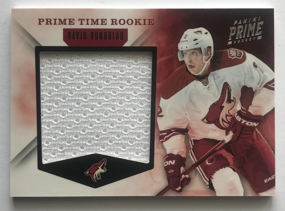 2011-12 Panini Prime Prime Time Rookies David Rundblad 91/99 Jersey 07586 Image 1