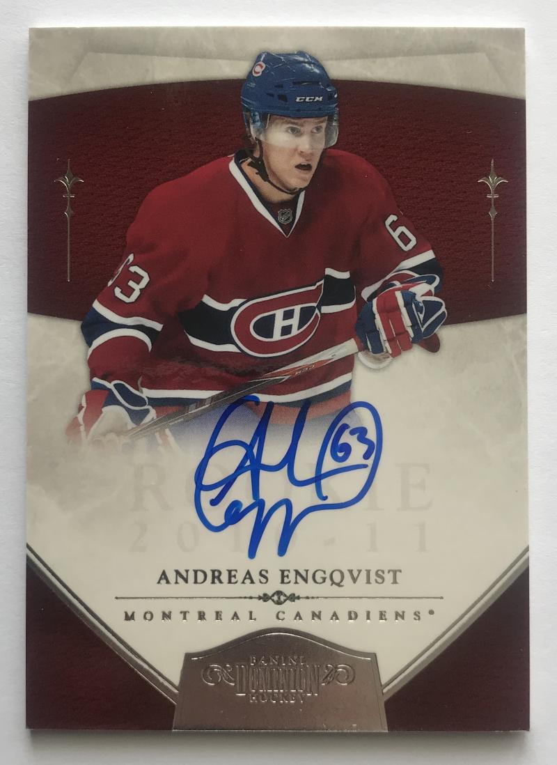 2010-11 Panini Dominion Rookie Signatures #190 Andreas Engqvist Auto 46/199 07601