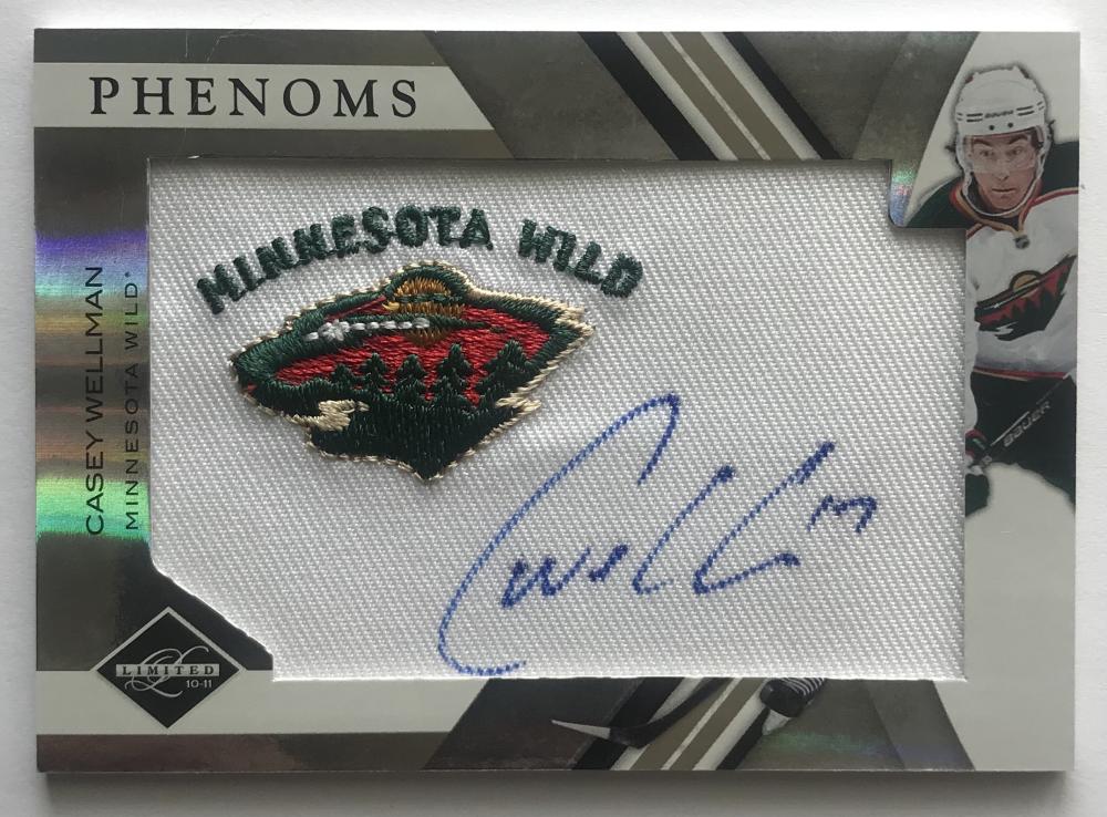 2010-11 Panini Limited Material Phenoms Casey Wellman MINT 201/299 Patch RC 07609