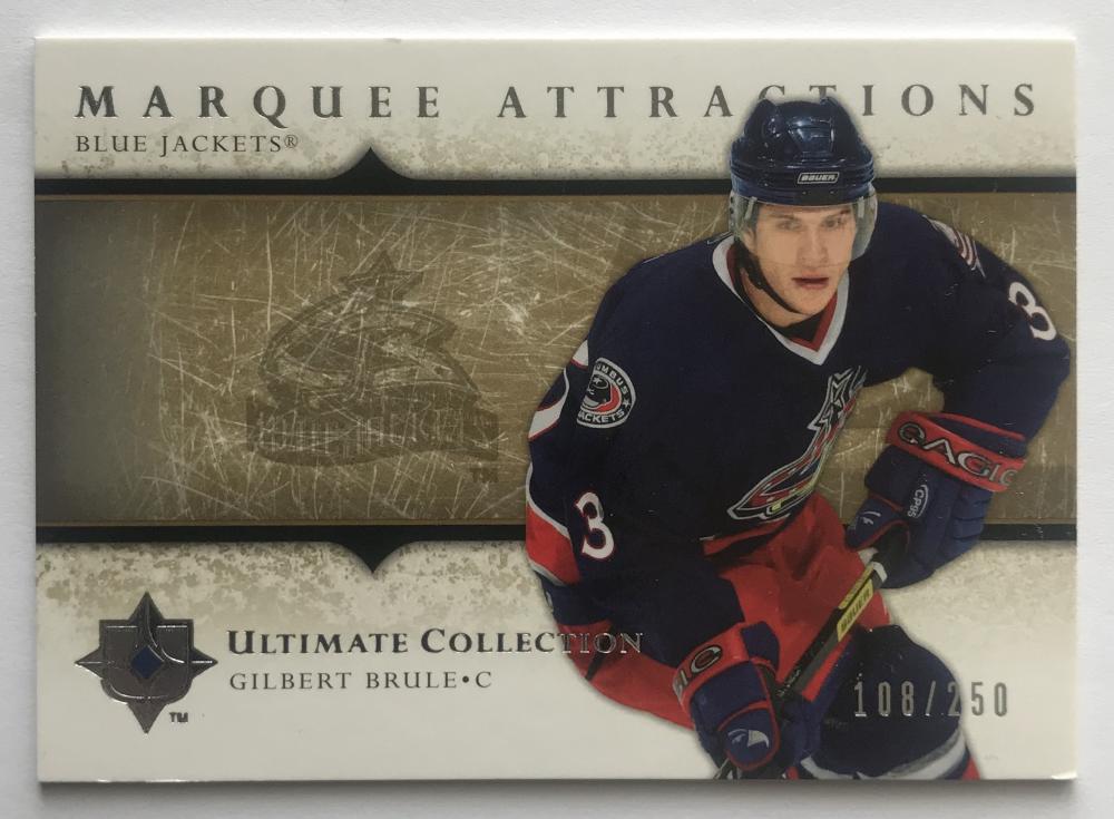 2005-06 Ultimate Collection Marquee Attractions Gilbert Brule 108/250 07612