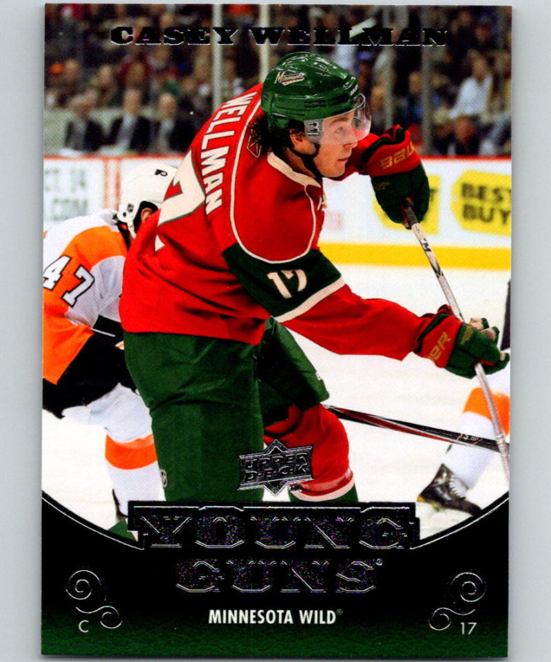 2010-11 Upper Deck #227 Casey Wellman Young Guns YG RC Rookie Y861 Image 1