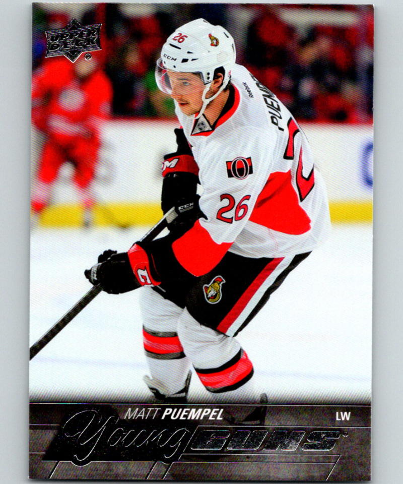 2015-16 Upper Deck #215 Matt Puempel Young Guns YG RC Rookie Y861 Image 1
