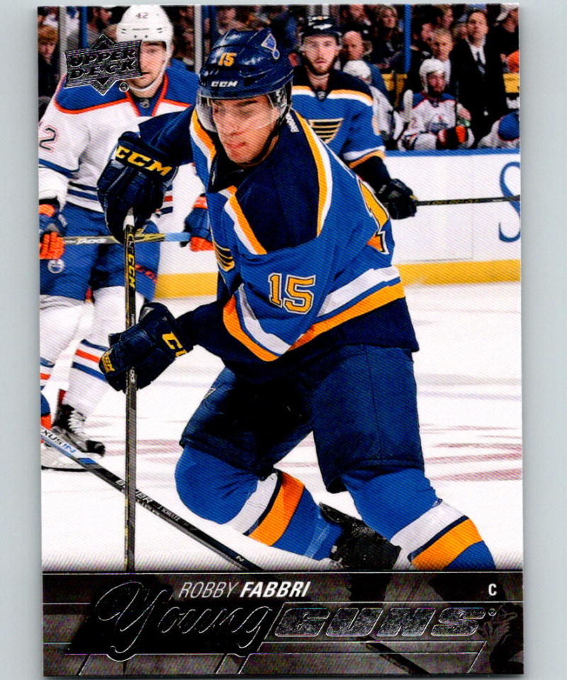 2015-16 Upper Deck #229 Robby Fabbri Young Guns YG RC Rookie Y861