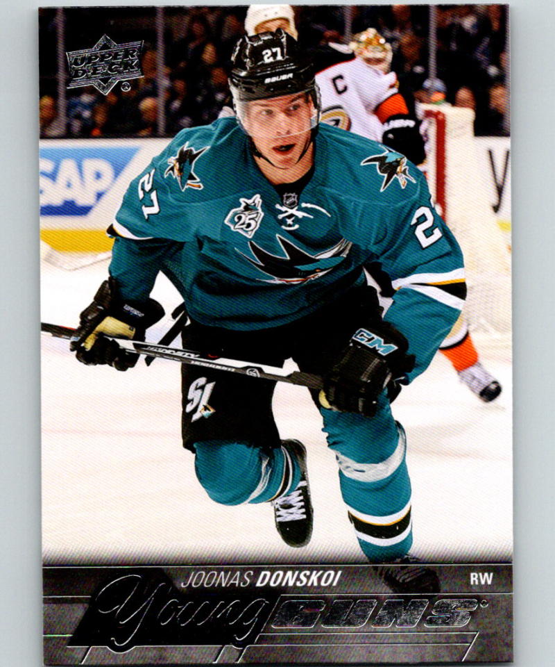 2015-16 Upper Deck #230 Joonas Donskoi Young Guns YG RC Rookie Y861 Image 1