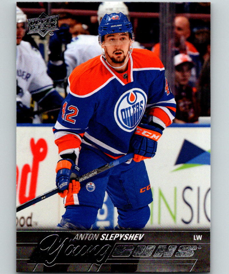 2015-16 Upper Deck #237 Anton Slepyshev Young Guns YG RC Rookie Y861 Image 1
