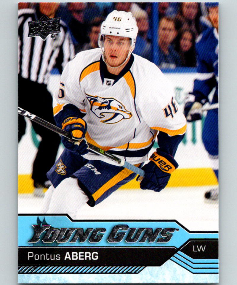 2016-17 Upper Deck #211 Pontus Aberg Young Guns MINT RC Rookie Y861 Image 1