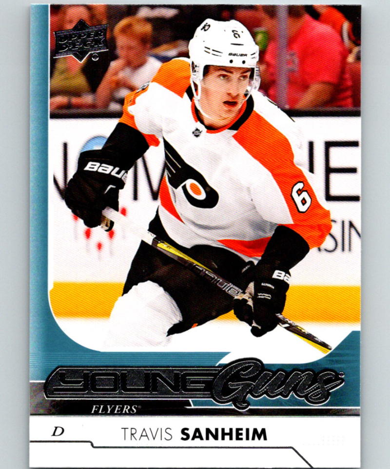 2017-18 Upper Deck #214 Travis Sanheim Young Guns MINT RC Rookie Y861 Image 1