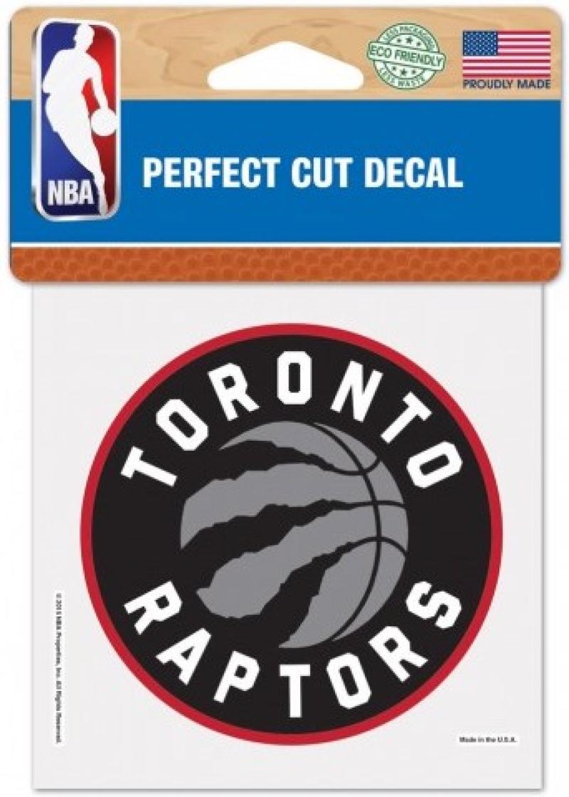 Toronto Raptors Perfect Cut Colour 4x4 NBA Licensed Decal Sticker Image 1
