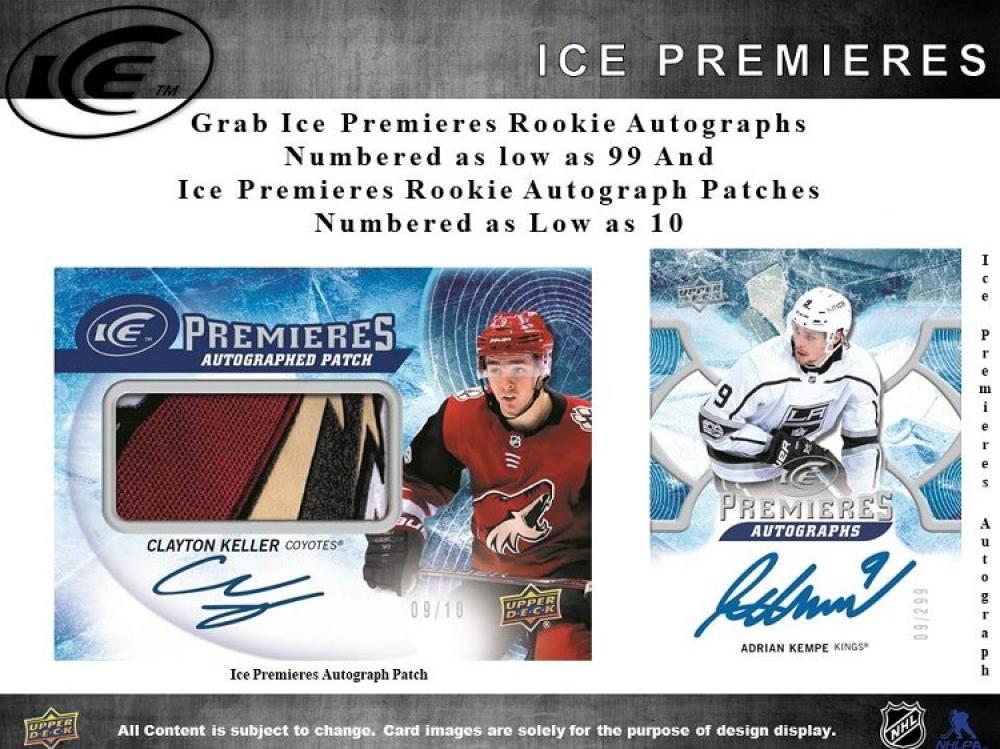 2017-18 Upper Deck Ice Hobby Hockey Sealed Box - McAvoy, Boeser Rookie